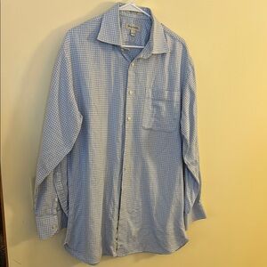 John W. Nordstrom Men's Dress Blue Collared  Shirt 👔 🤍🩵 16 1/2 • 34 Very Soft!